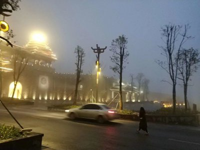 青海省互助縣油嘴灣花海夜景亮化工程